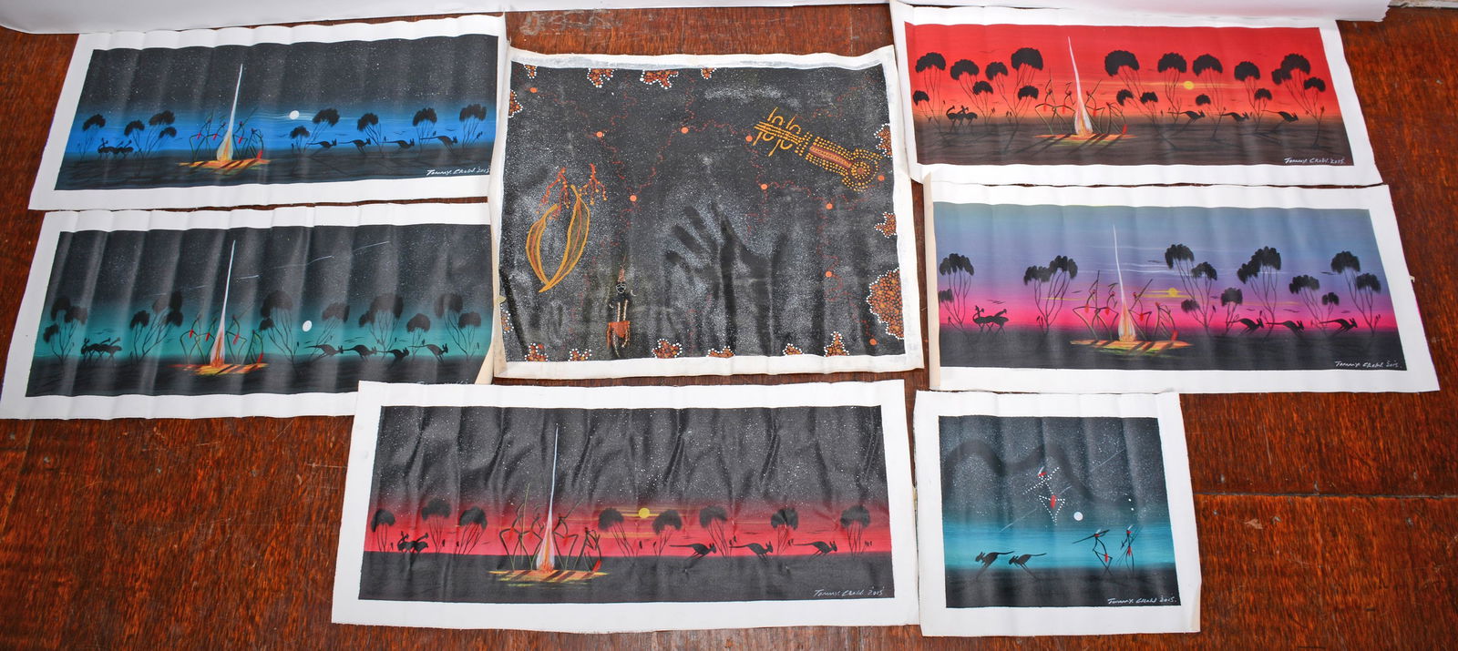 Tommy Crow. Seven Paintings. (1 of 1)