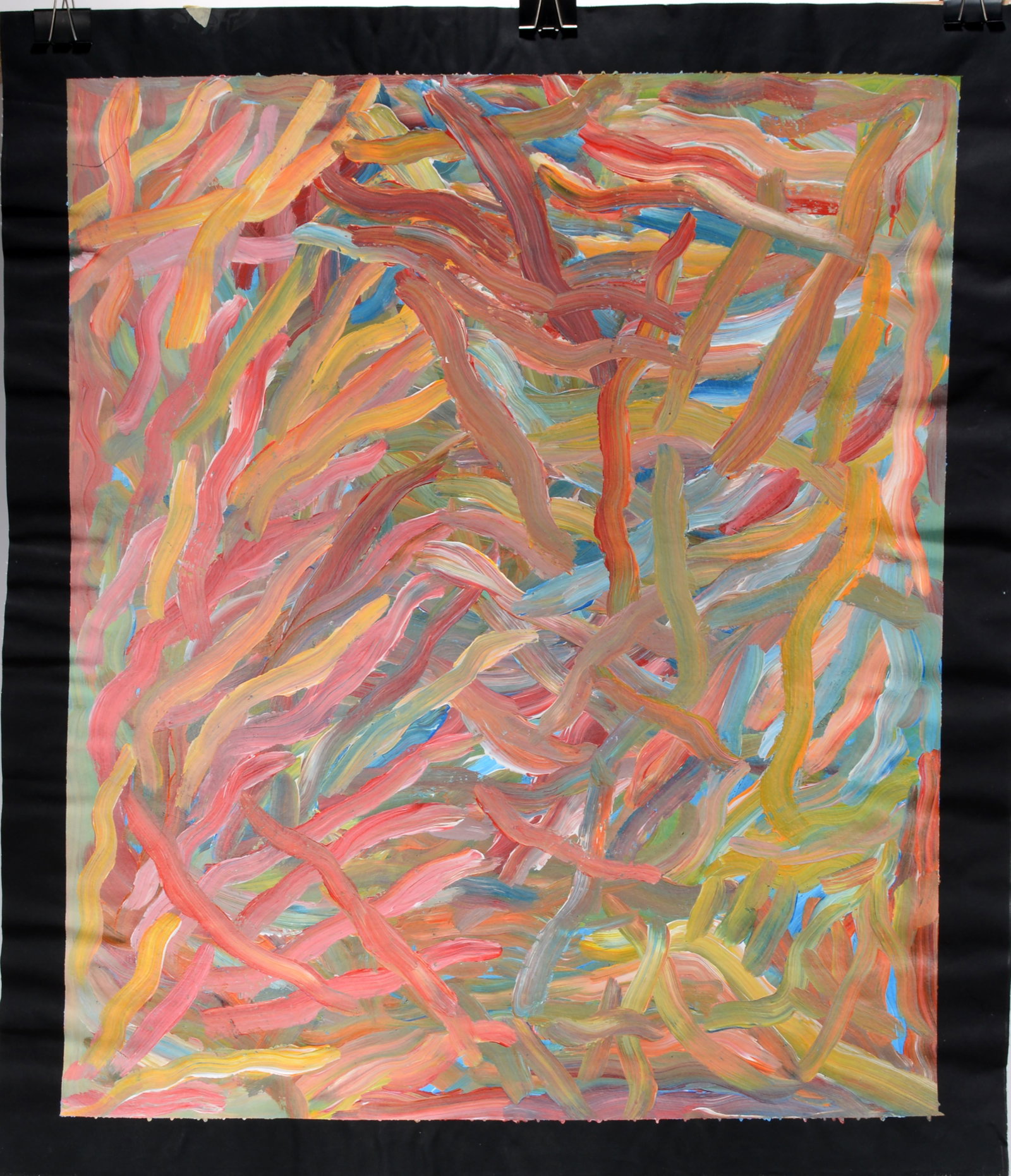 Valva Morton Pitjava. Woman Body Paint.: Valva Morton Pitjava. Woman Body Paint. Signed and titled. Oil on canvas. Excellent condition. 34" x 41". Provenance: The Estate of Kevin Reid, owner of the Australian Aboriginal Art Gallery in Savann
