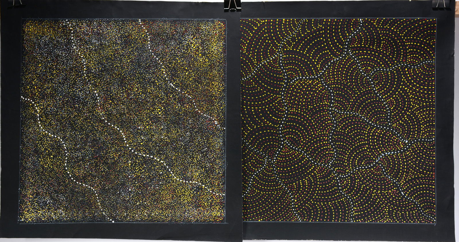 Gracie Morton. Pair of Abstracts, #8 & #11. (1 of 2)