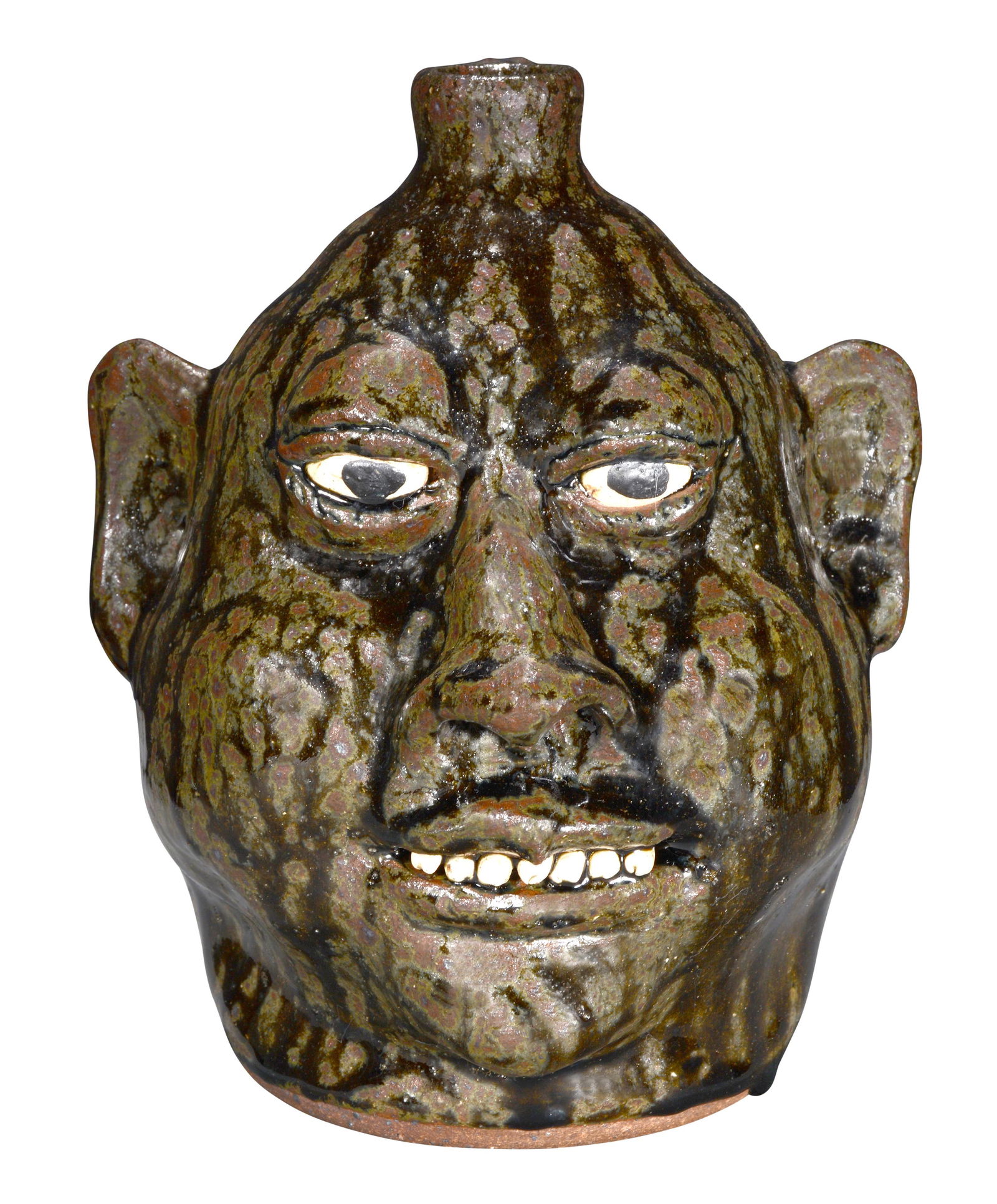 Lanier Meaders. Rare 1/2 Gallon Face Jug. (1 of 7)