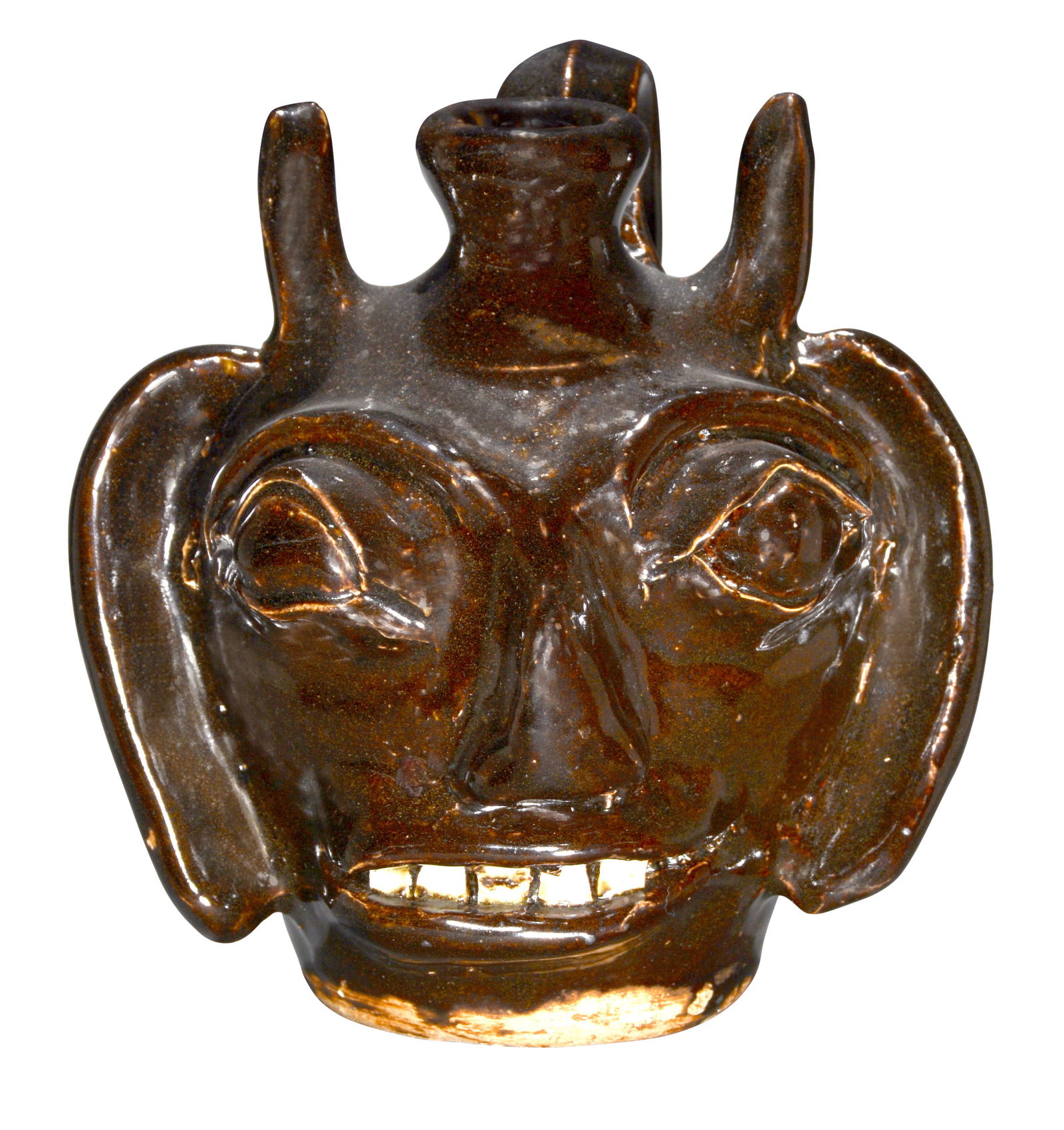 B.B. Craig. Early Rare Black Devil Small Face Jug With Large Ears. (1 of 8)