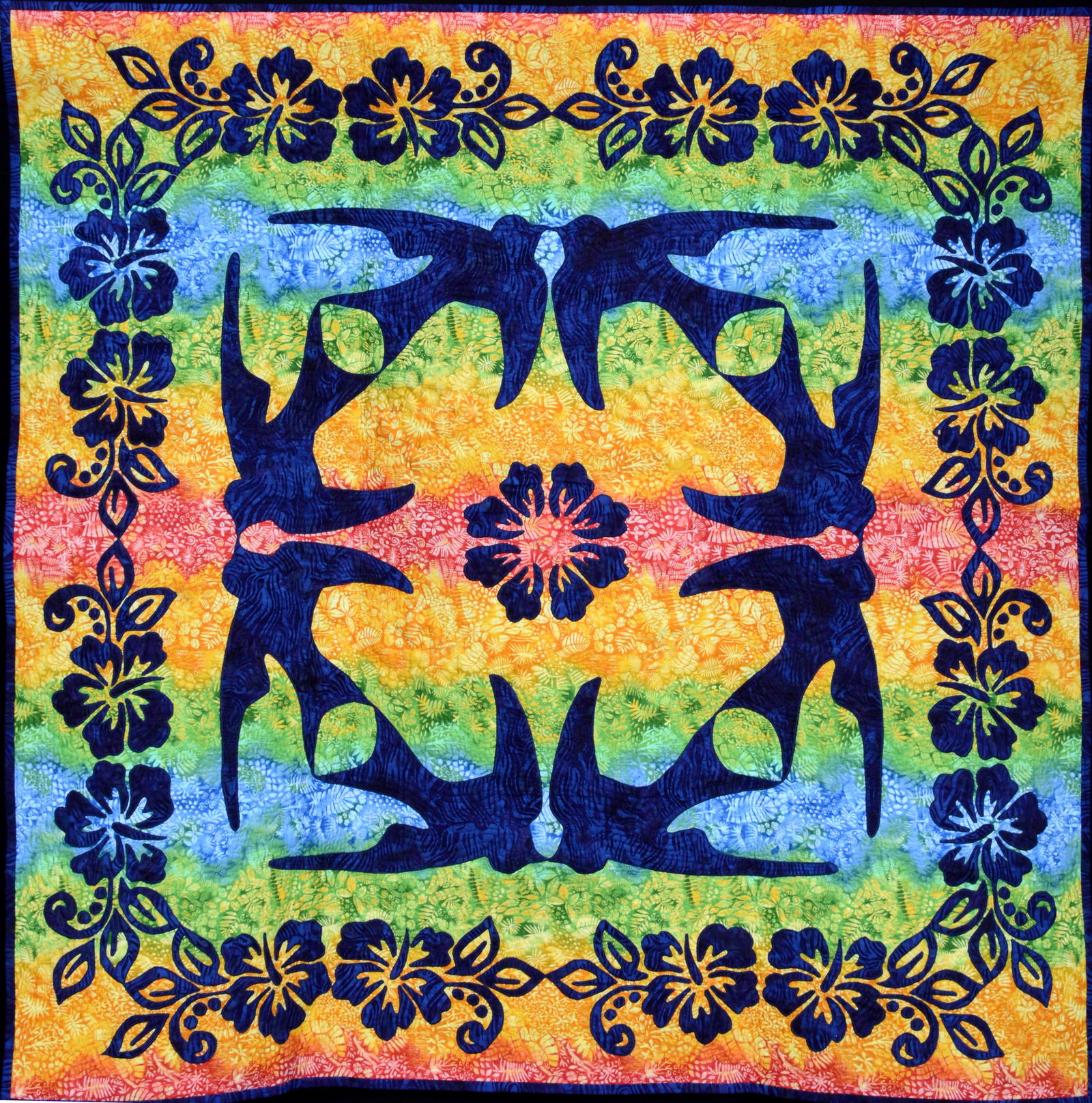 Scott A. Markin. Birds and Flowers Quilt. (1 of 5)