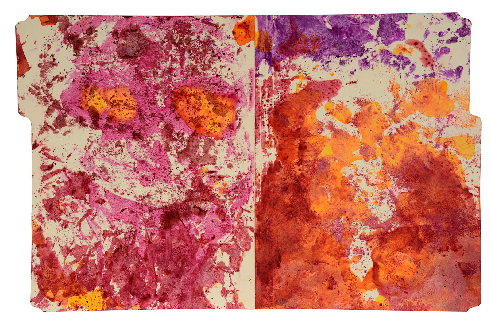 William S. Burroughs. Double Sided Abstract. (1 of 2)