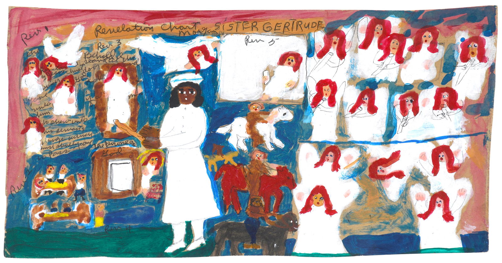 Sister Gertrude Morgan. Revelation Chart. (1 of 8)