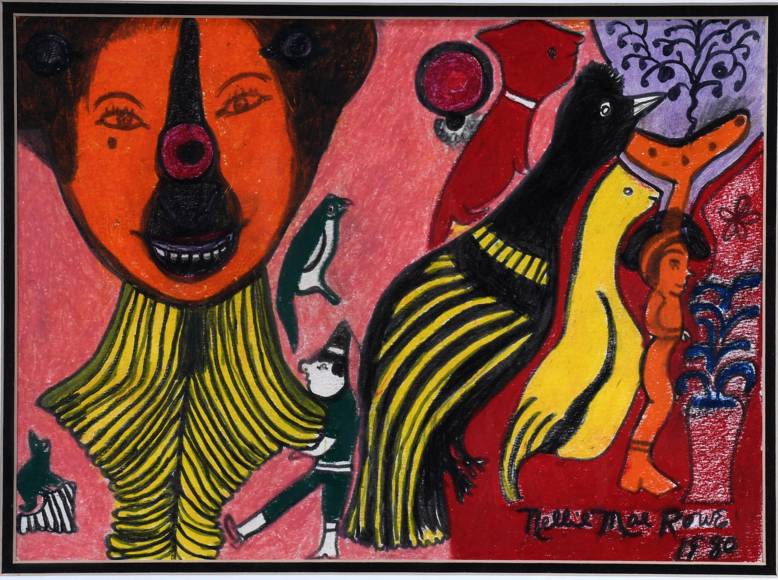 Nellie Mae Rowe. African Mask. (1 of 6)