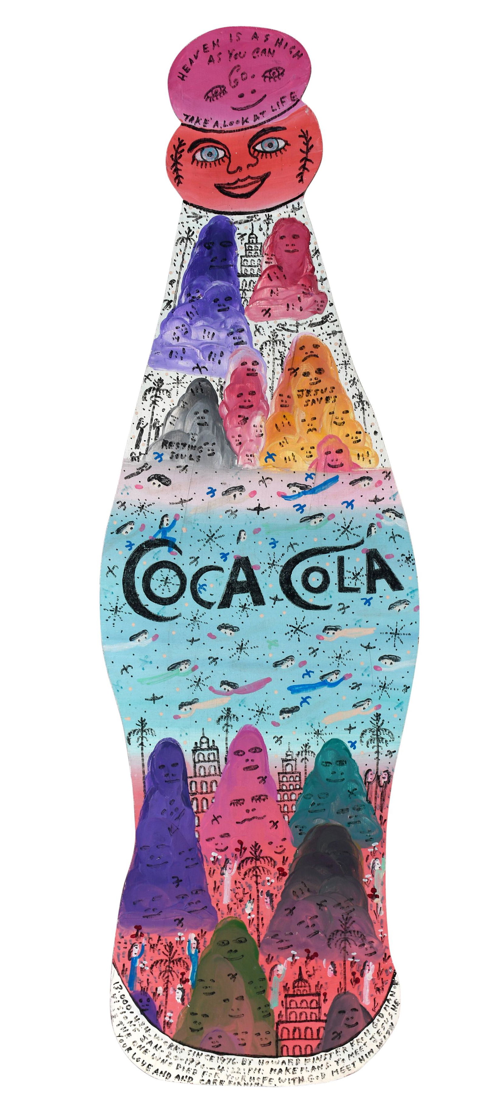 Howard Finster. Coca-Cola Bottle. #13,424. (1 of 7)