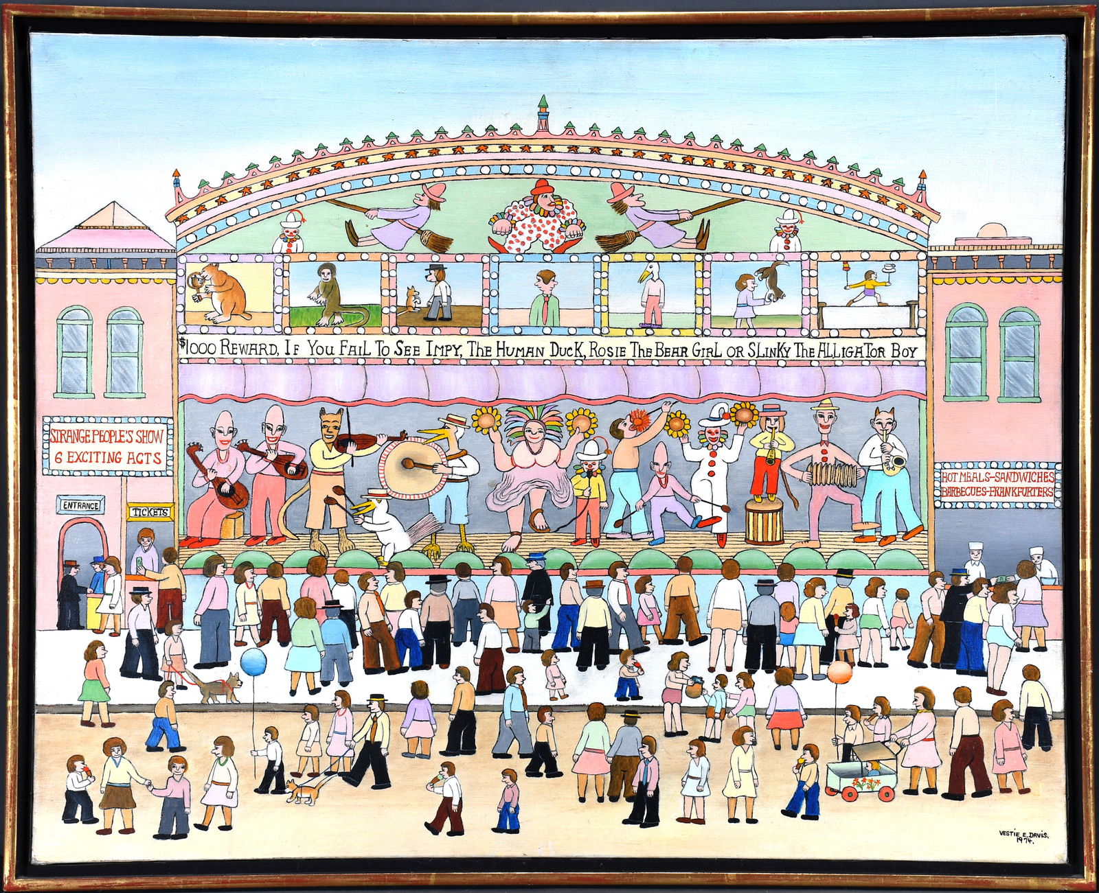 Vestie Davis. Freak Show, Coney Island. (1 of 9)