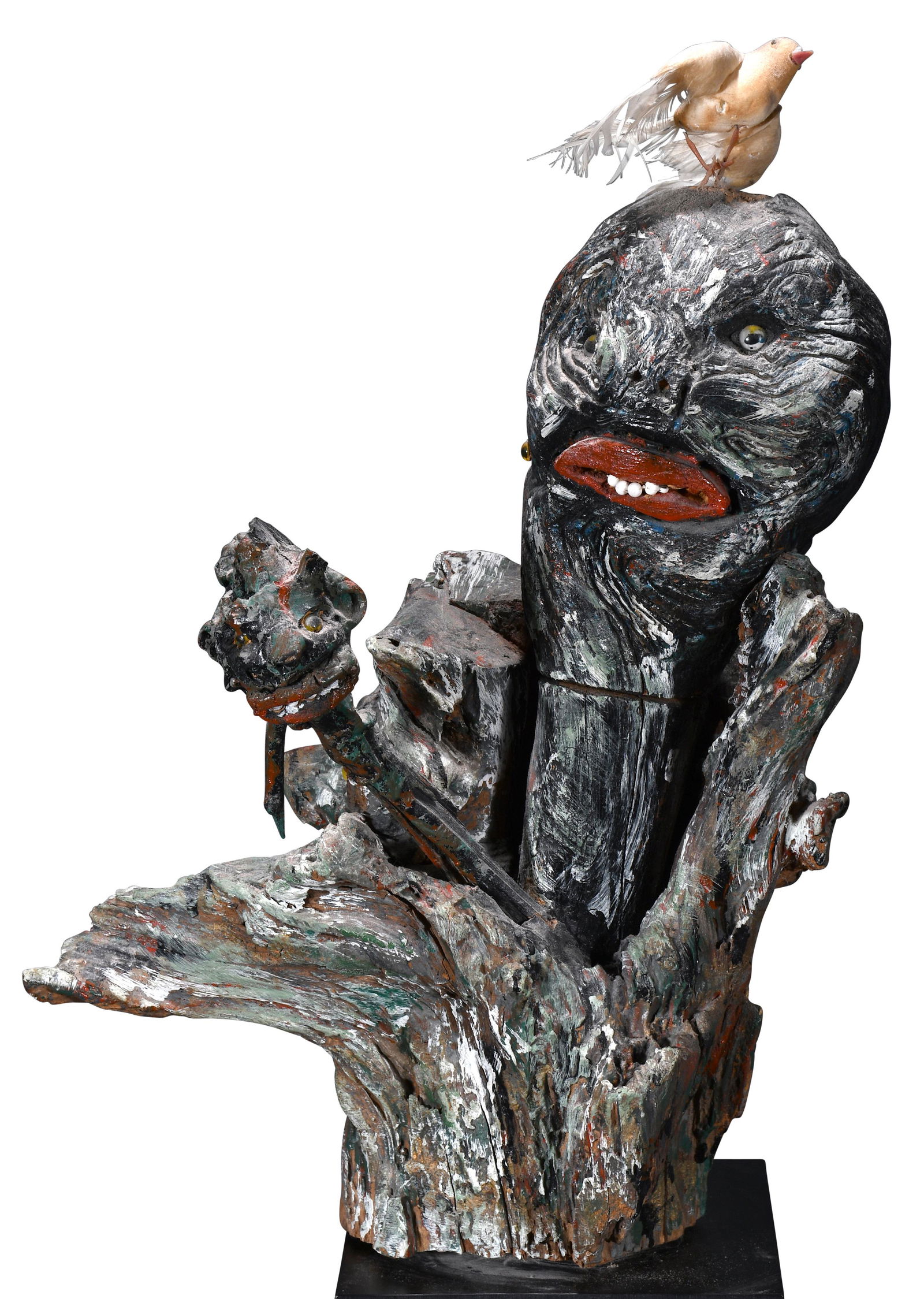 Bessie Harvey. Root Figure With Bird On Head. (1 of 8)