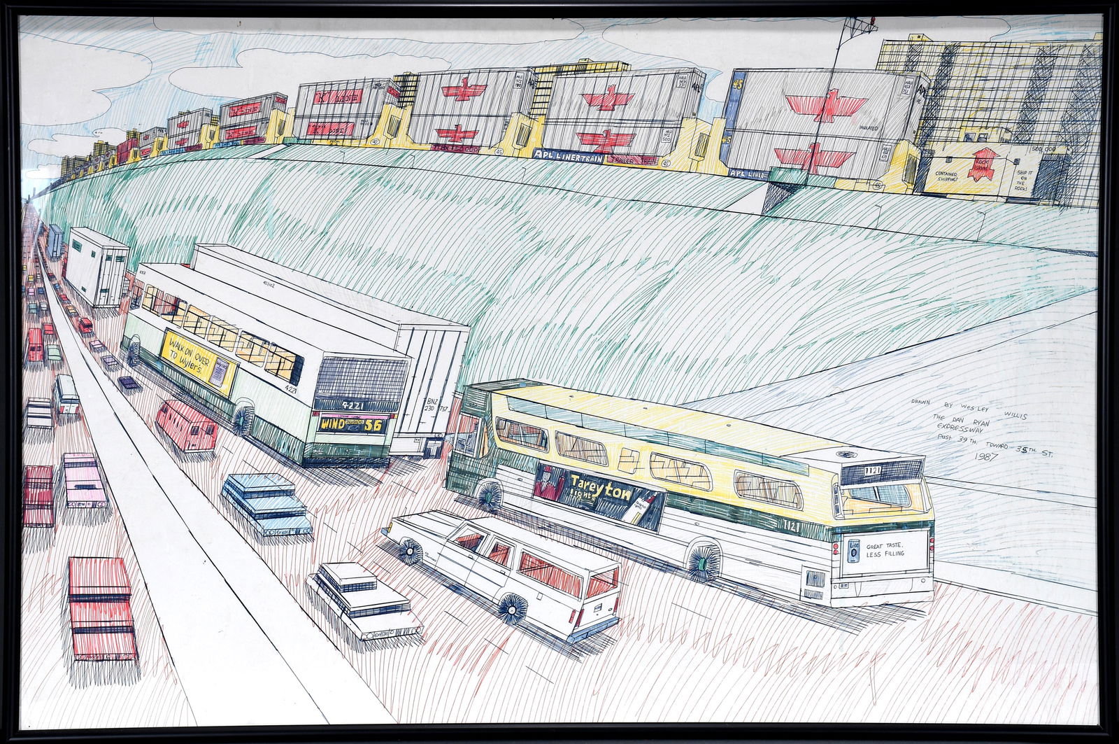 Wesley Willis. Dan Ryan Expressway. (1 of 4)
