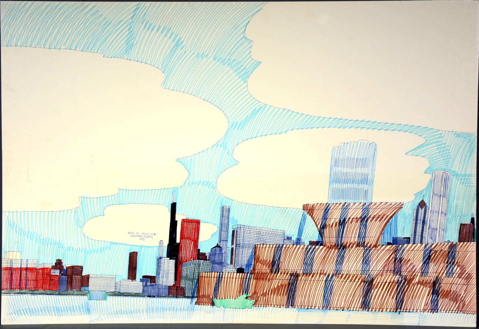 Wesley Willis. Buckingham Fountain. (1 of 6)