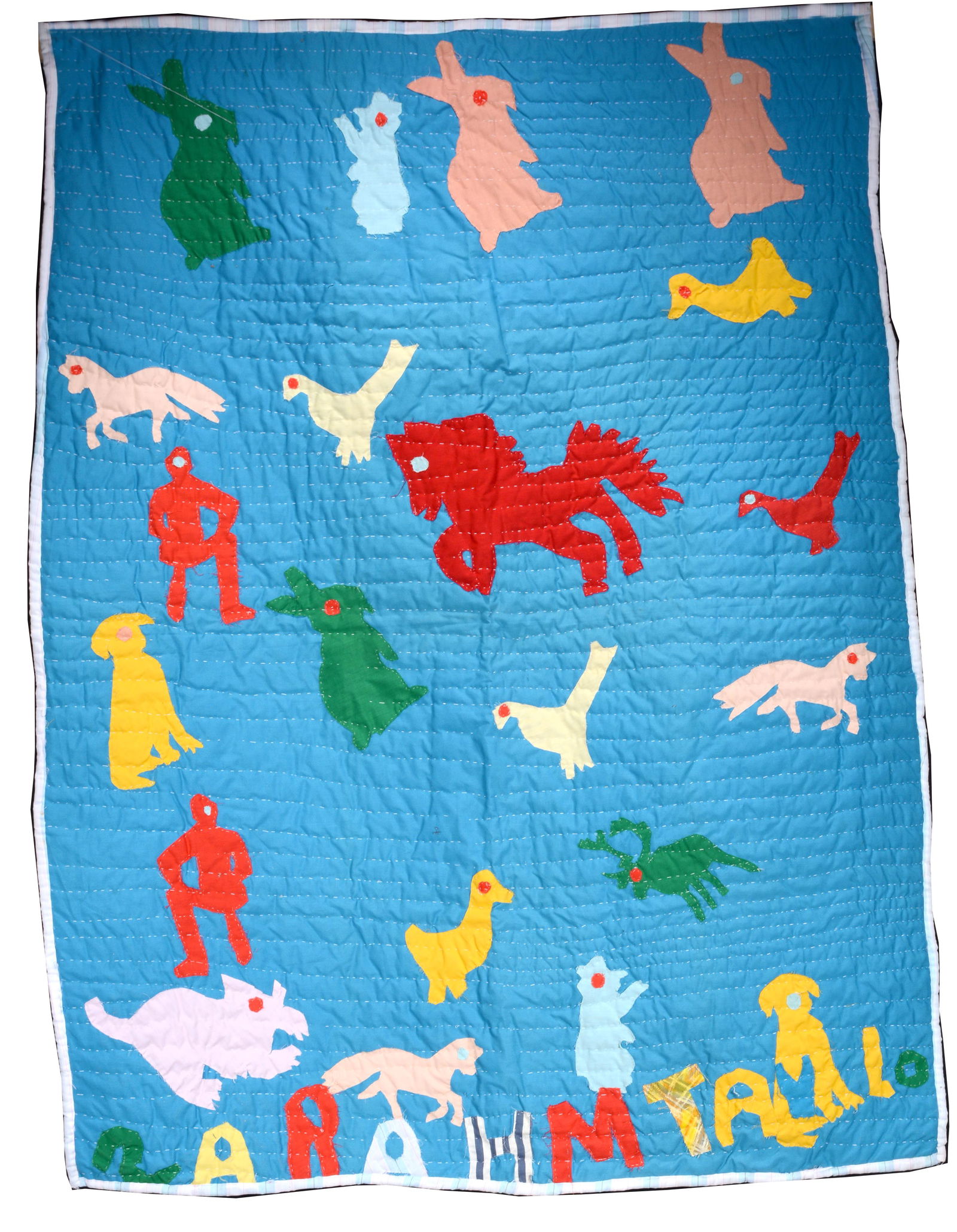 Sarah Mary Taylor. Farm Yard Pictorial Quilt. (1 of 6)