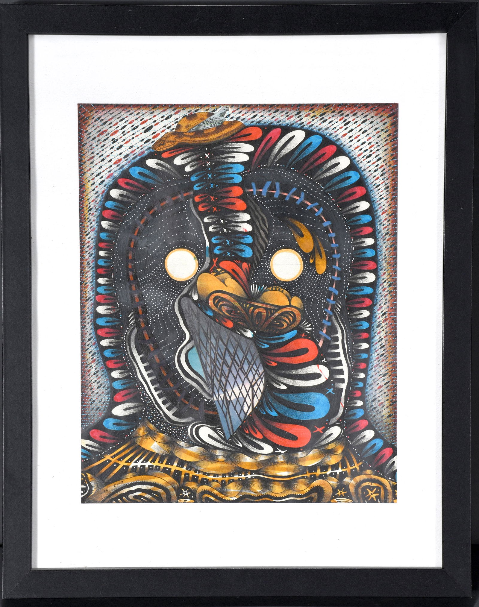 J.J. Cromer. Abstract Bird Collage. (1 of 3)