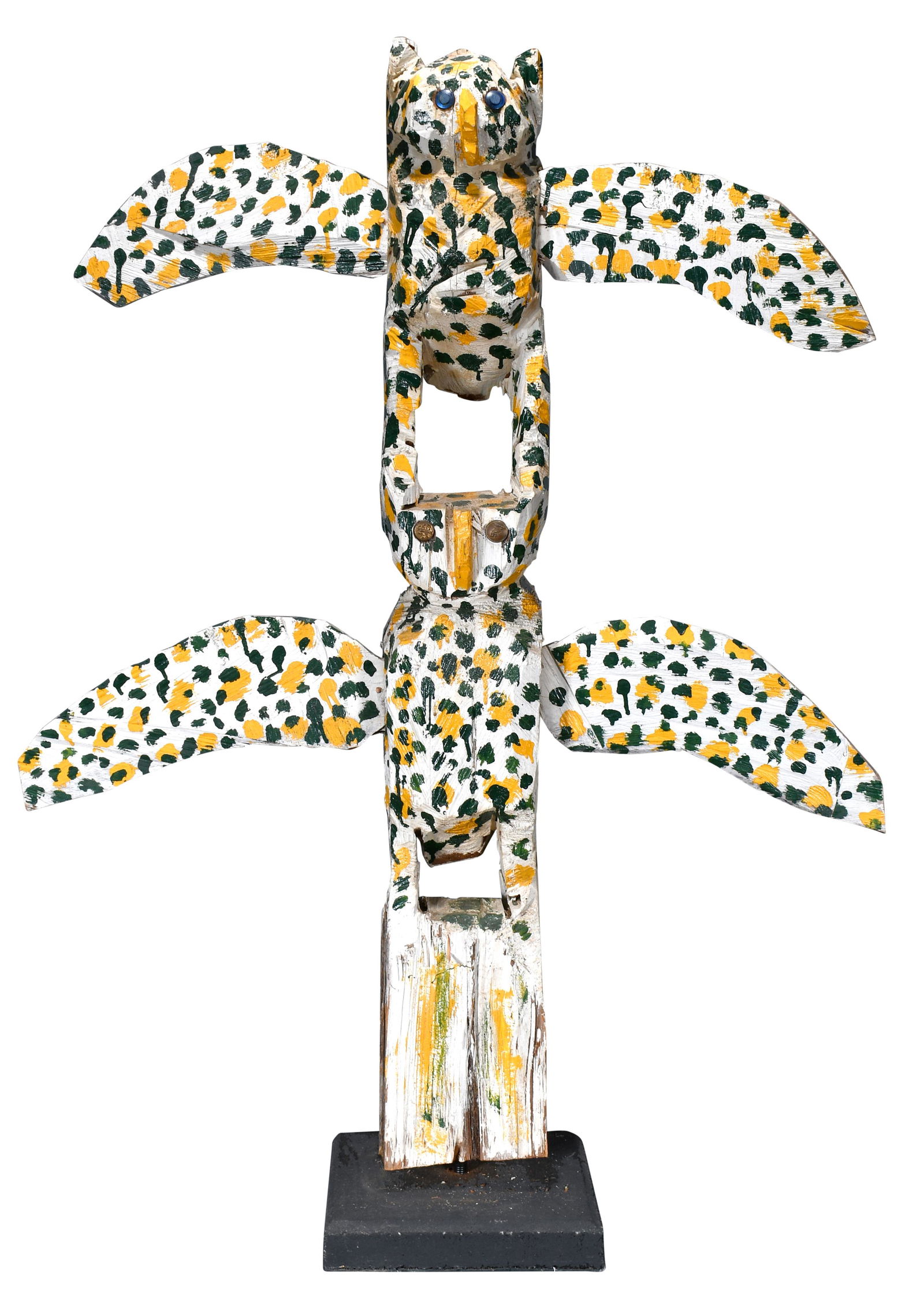 Homer Greene. Two Owl Totem. (1 of 5)