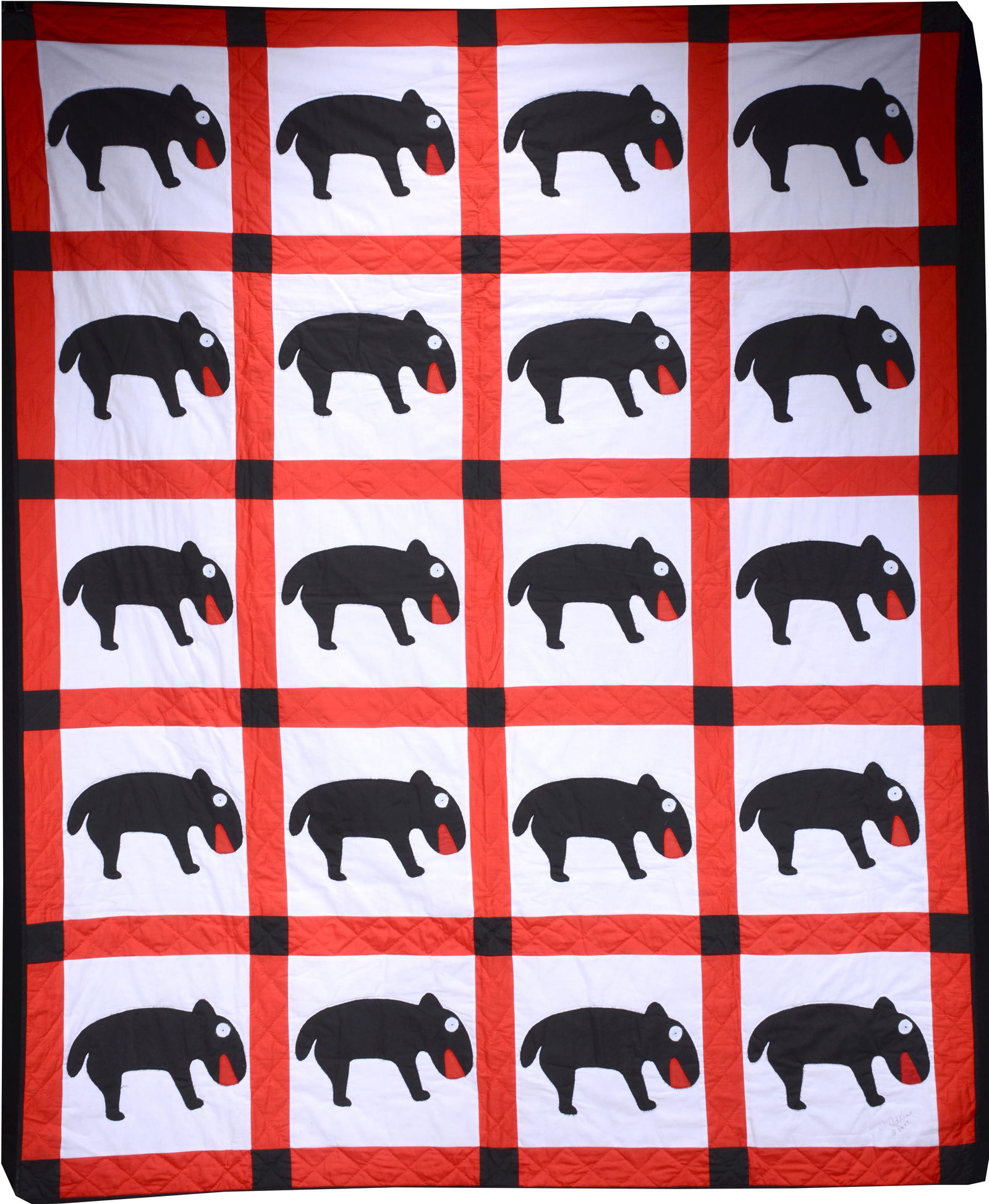 Minnie Adkins. Bear Quilt. (1 of 6)