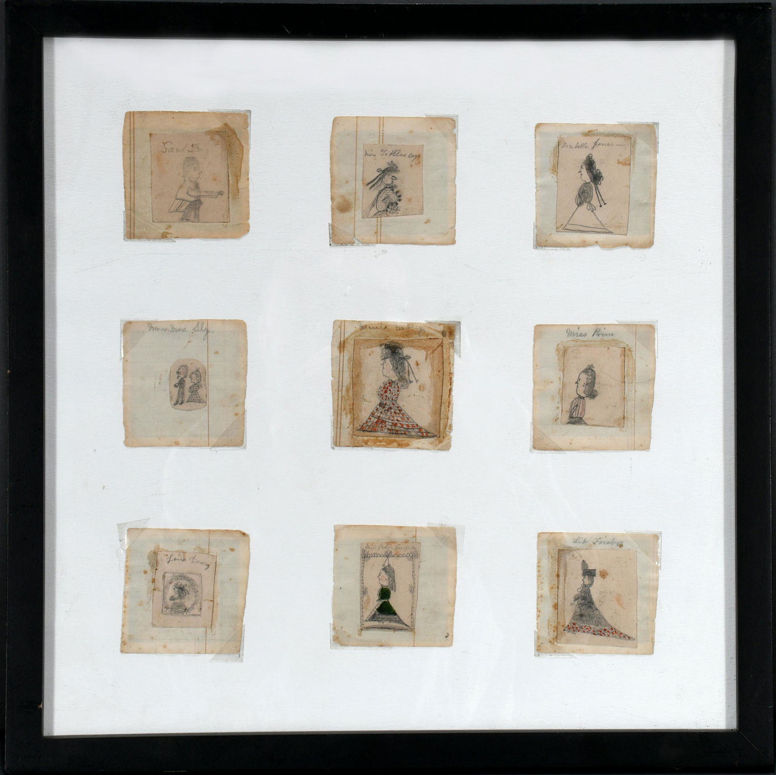 May Frisbee. 9 Dbl-Sided Postage Size Portraits. (1 of 10)