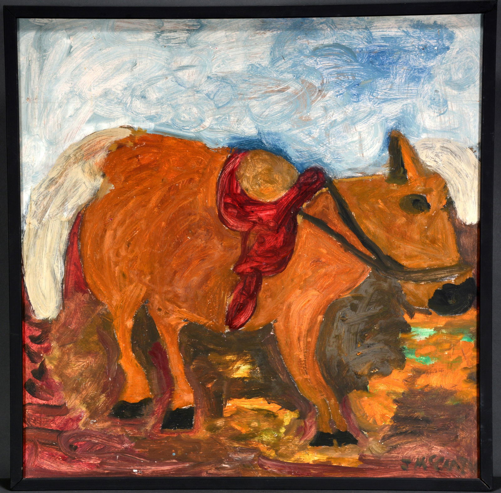 Justin McCarthy. Horse With Red Saddle. (1 of 2)