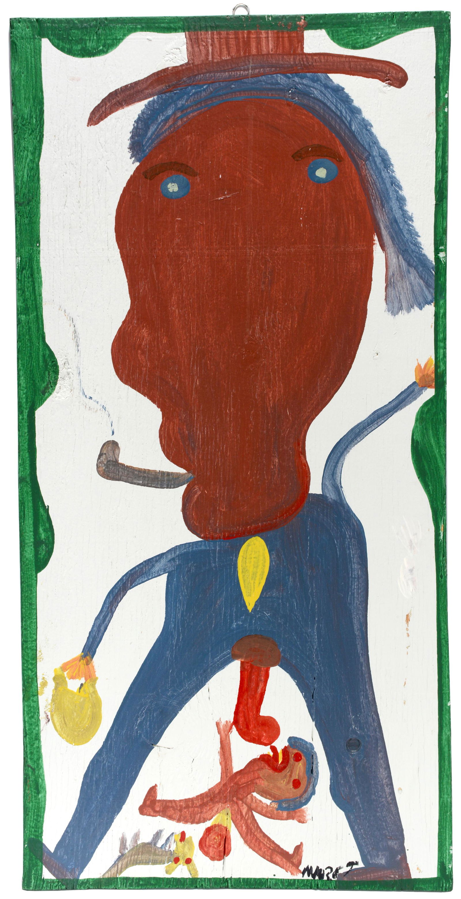 Mose Tolliver. Pipe Smoker. (1 of 2)