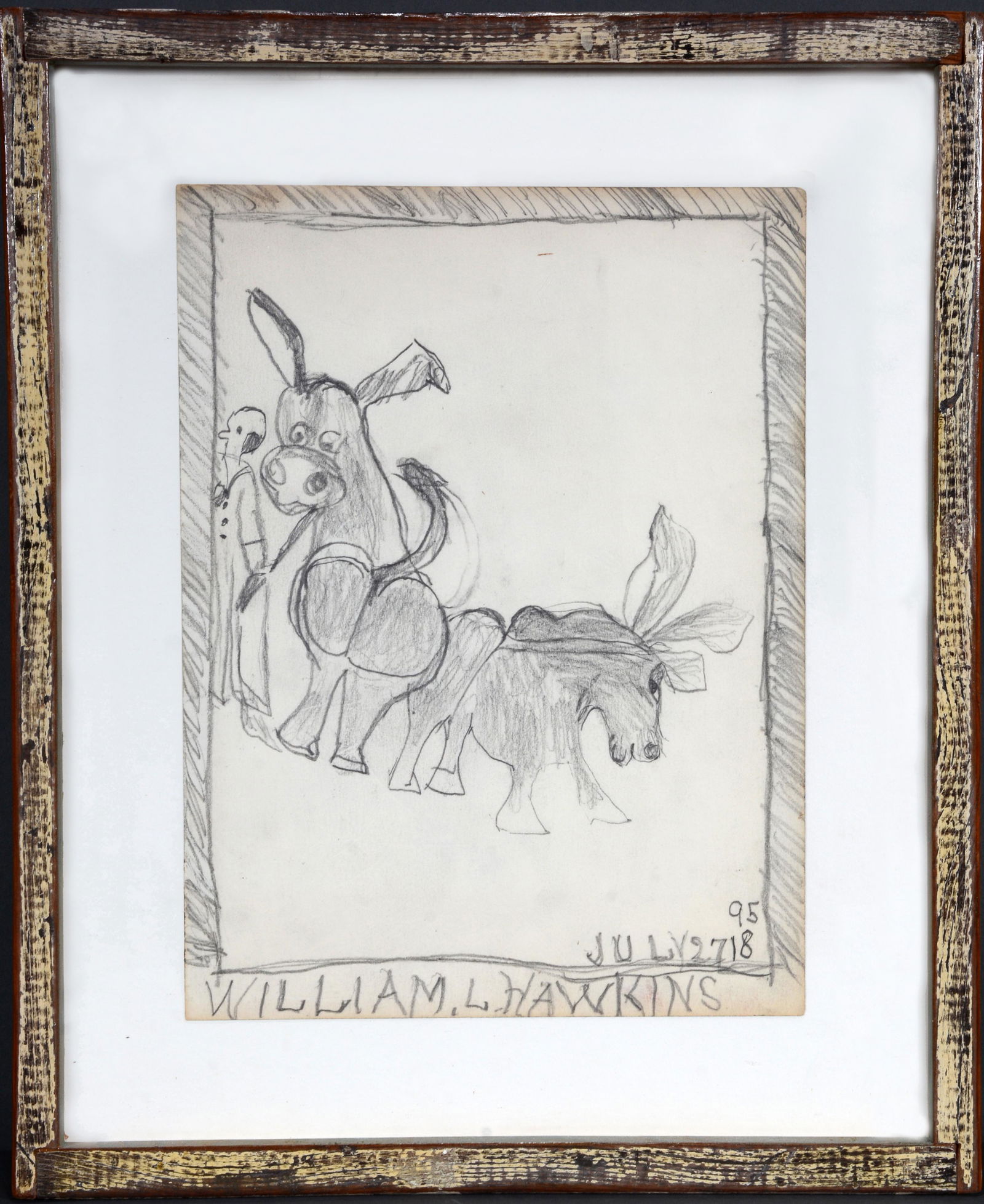 William Hawkins. Man With Two Mules. (1 of 3)