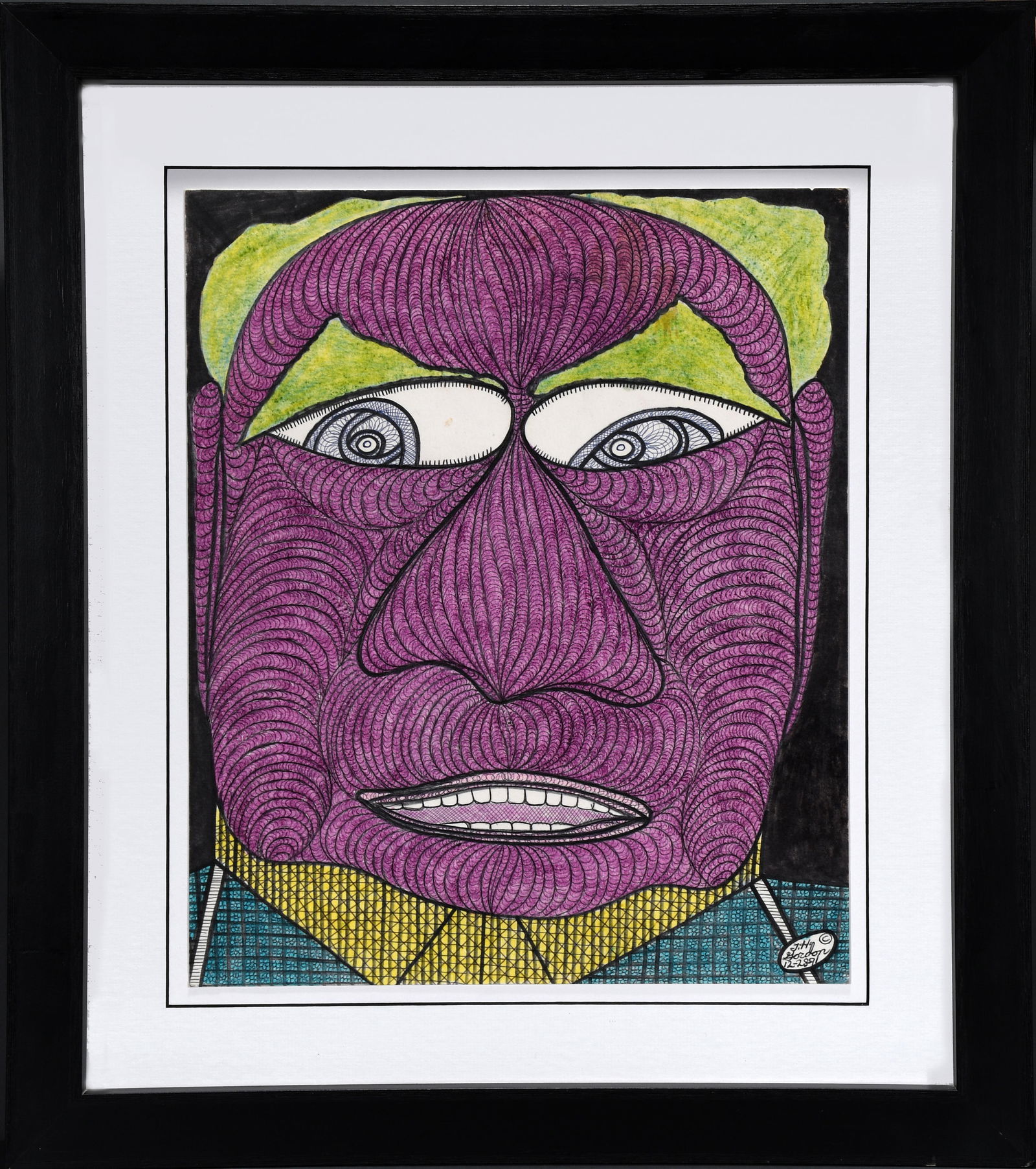 Ted Gordon. Portrait In Purple. (1 of 3)