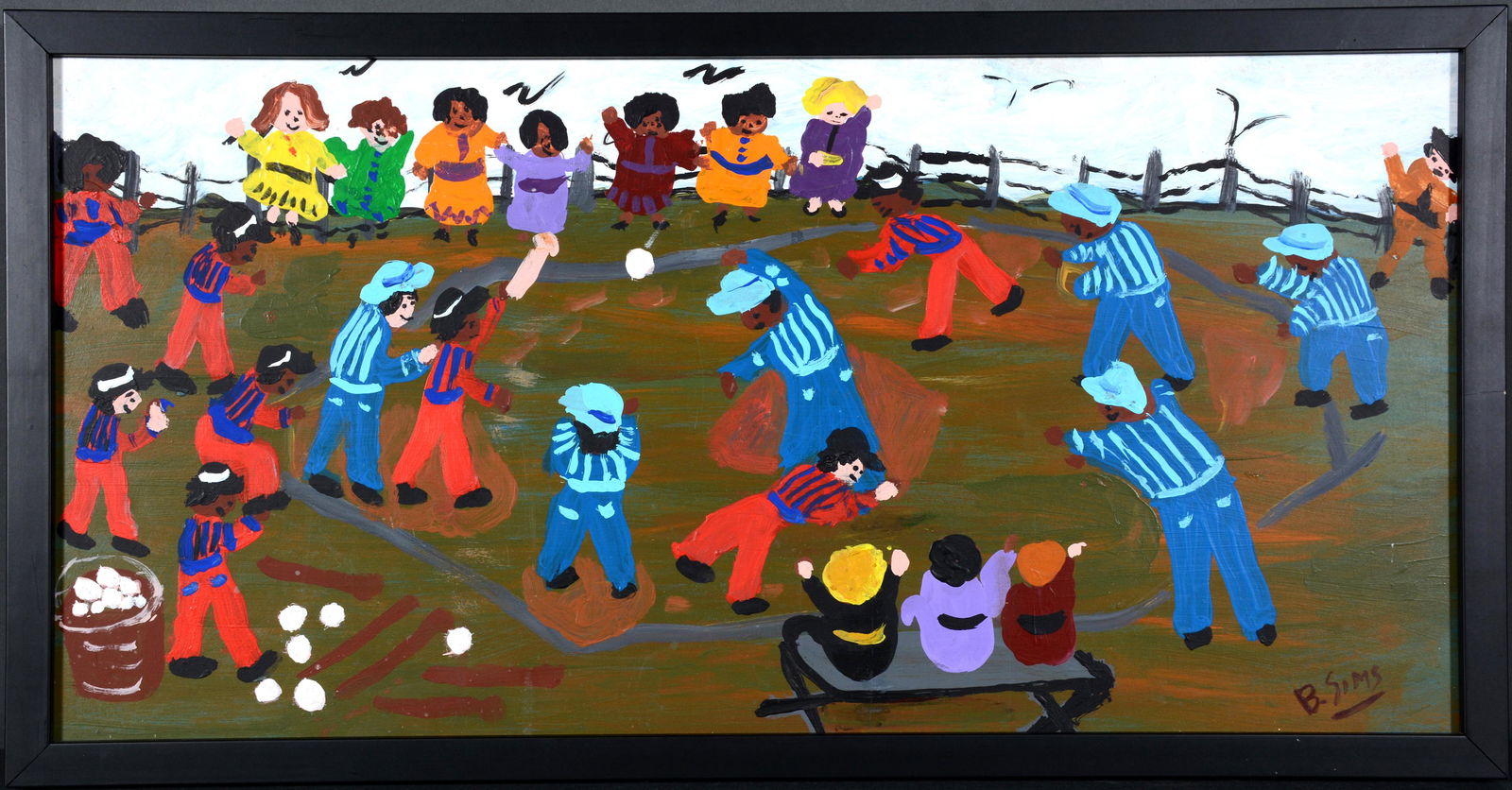 Bernice Sims. Baseball Game. (1 of 3)