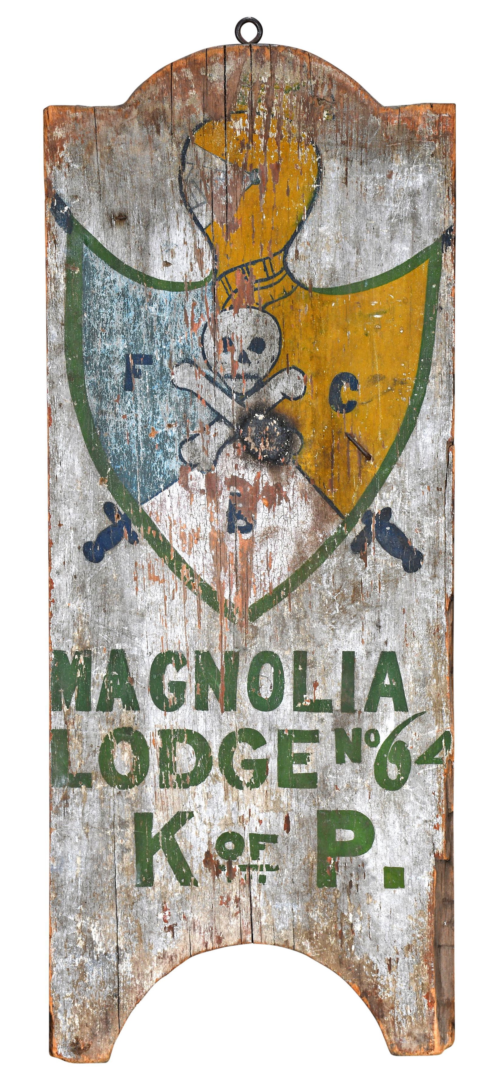 Knights of Phythias. Magnolia Lodge Sign. (1 of 5)
