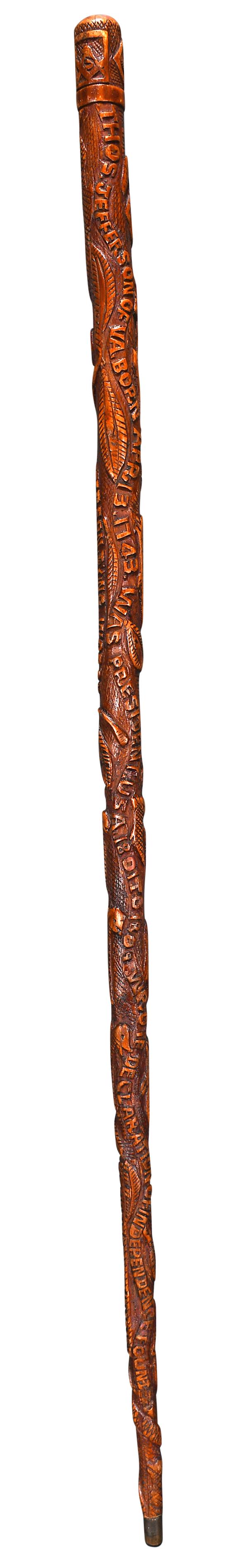 Thomas Jefferson Craddock. Jefferson Presidential Tribute Cane. (1 of 15)