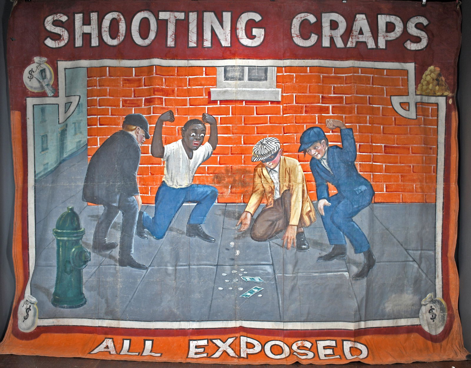 E.J. Hayen & Co. Studios. Shooting Craps Carnival Banner. (1 of 11)