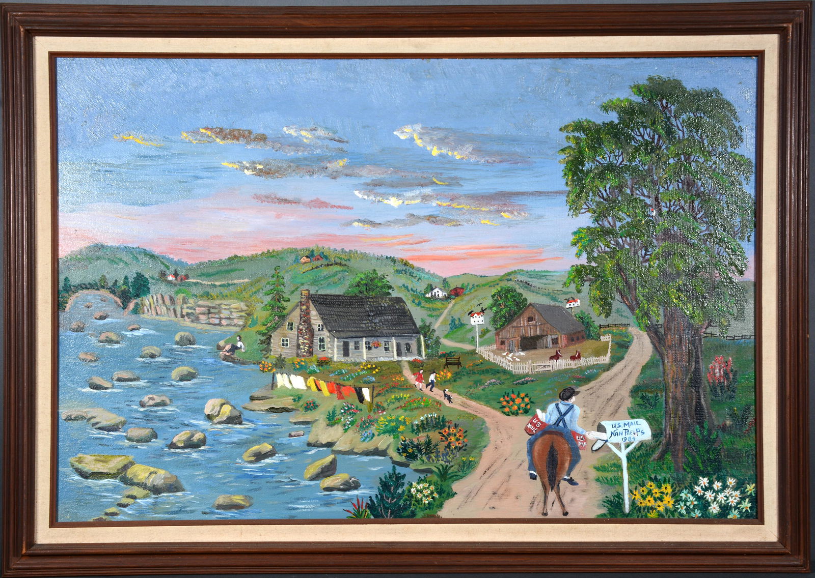 Nan Phelps. US Mail Delivers On Horseback. (1 of 7)