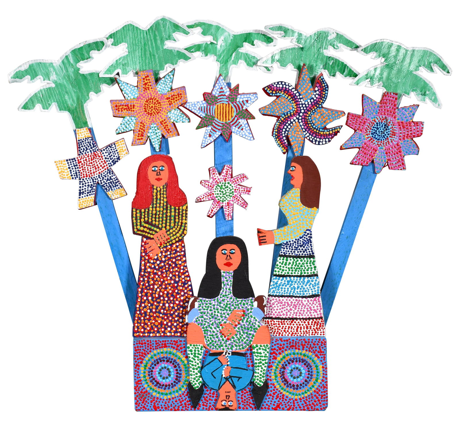 James Harold Jennings. Tough Girl Sits On Man Under Palm Trees. (1 of 4)