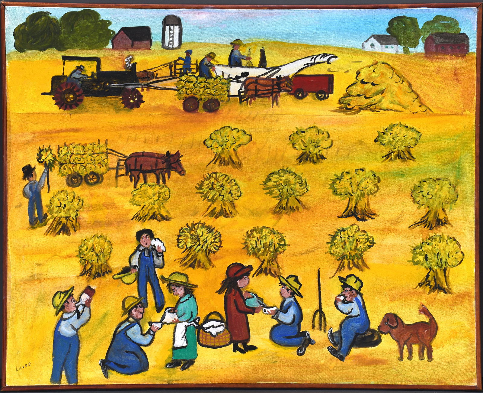 Emily Lunde. Taking A Break In The Fields. (1 of 5)