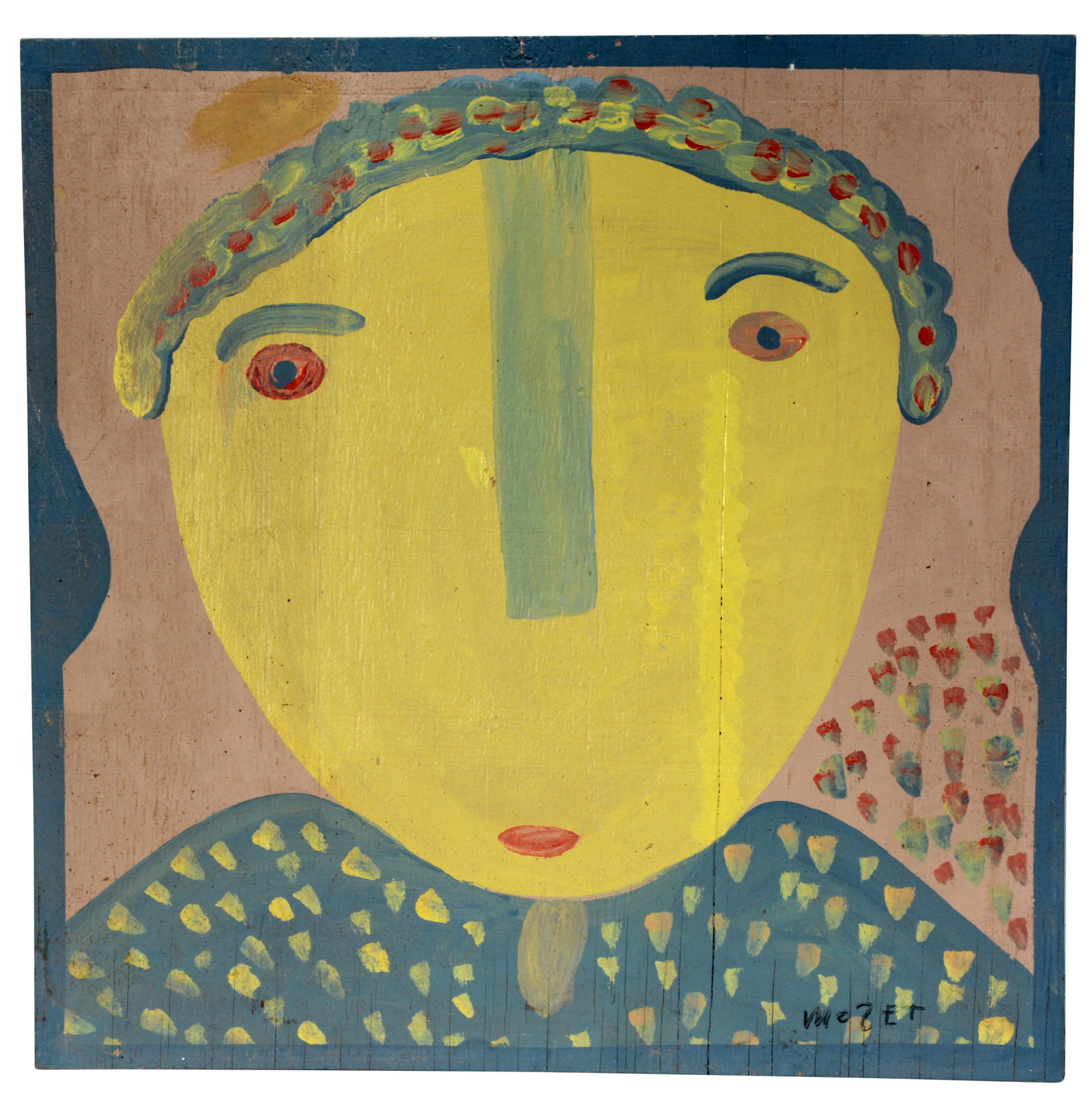 Mose Tolliver. Large Portrait In Yellow. (1 of 3)