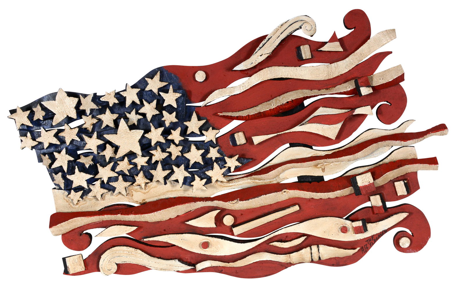 Ab The Flagman. Waving American Flag. (1 of 2)