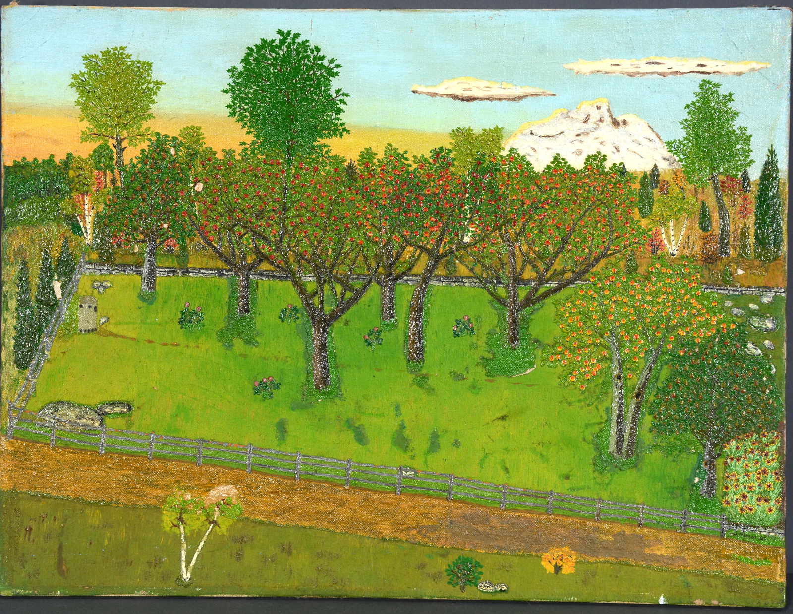 Unknown Artist. Summer Apple Orchard. (1 of 3)