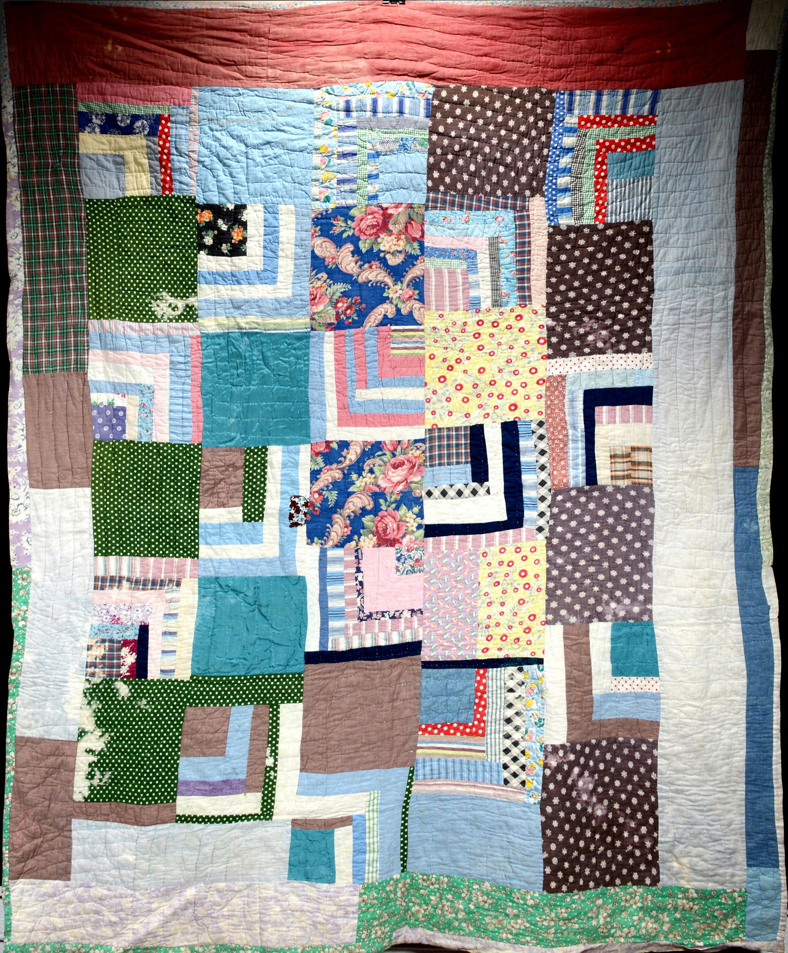 African American. Large Block Quilt. (1 of 3)