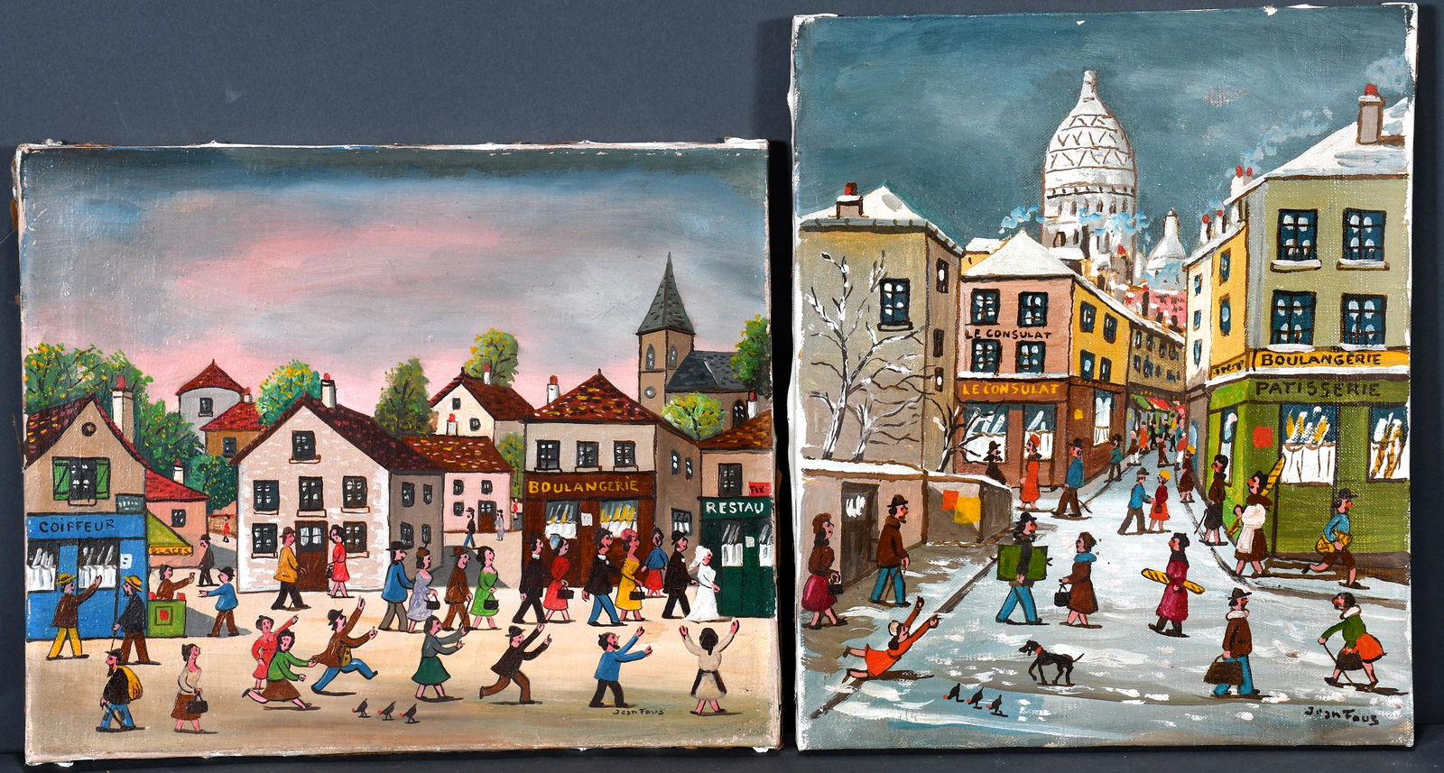 Jean Fous. La Noce au Village and Rue Norvins au Montmarte. (1 of 5)