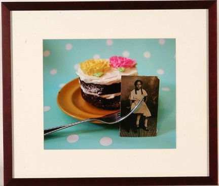 Cedric Smith. Cupcake With Photo.: 1 of 15 photo prints. Excellent condition. 13" w x 11"h. Frame is 22" w x 19"h. Est. $500-800. Ship: $40