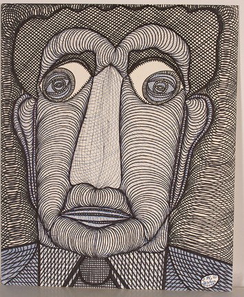 Ted Gordon. The Disinherited.: 1993. Ink and marker on card stock paper. Signed, dated and titled on verso. Excellent condition. 14" w x 17"h. Provenance: The George and Sue Viener Collection. Est. $500-800. Ship: $35