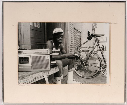 Eric D. Robinson. Selector Photograph.: c. 1979. Photograph. 18" w x 12"h, image. Frame is 24" w x 20" h. Matt is yellowing. Provenance: Dr. Regenia Perry. Est. $50-100. Ship: $35