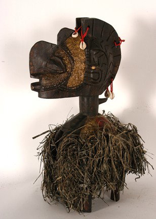 Four-Legged African Man.: Carved wood, mixed media. Good condition. 18" x 7" x 7". Est. $100-200. Ship: $45.