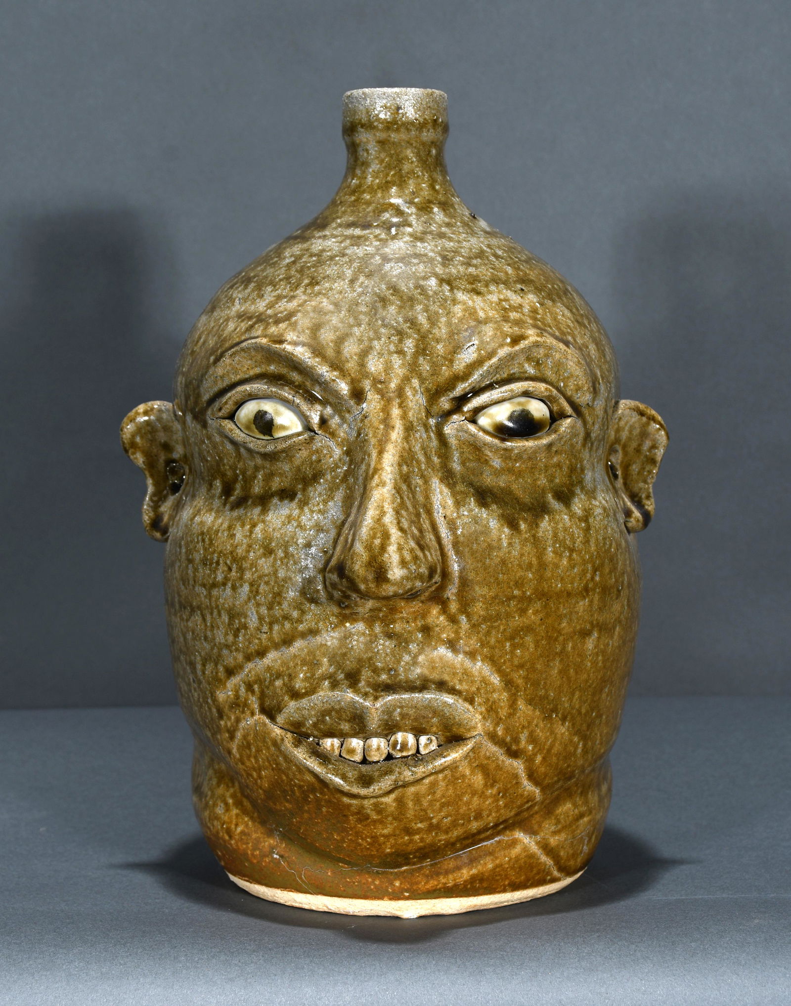 David Meaders. Large Face Jug. (1 of 4)