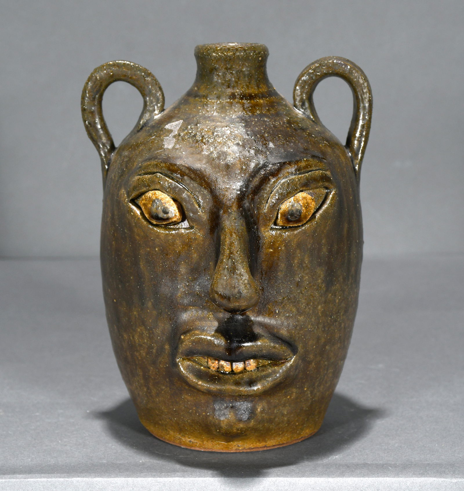 Anita Meaders. Double Face Jug. (1 of 4)