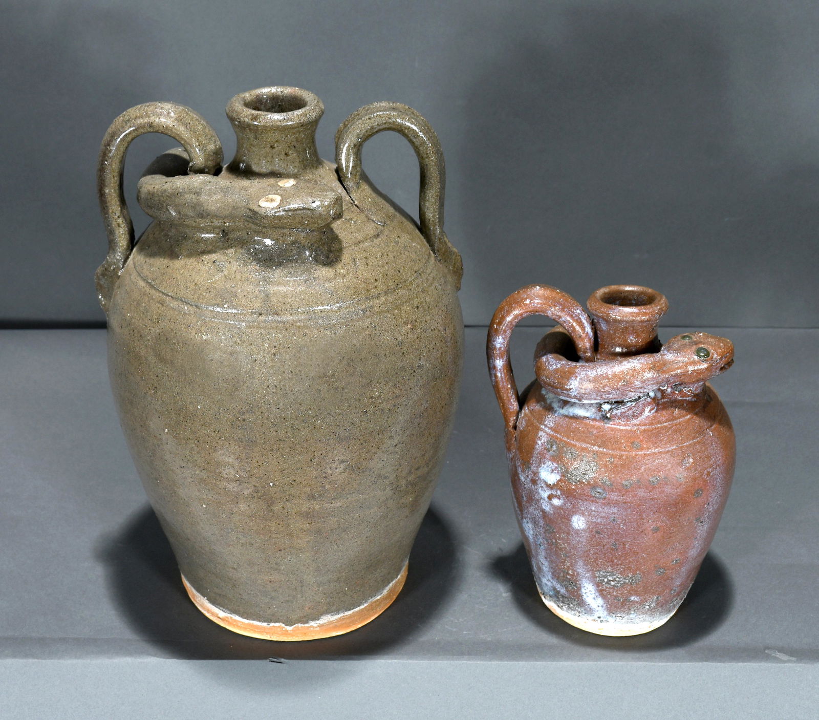B.B. Craig. Large & Small Snake Jugs. (1 of 4)