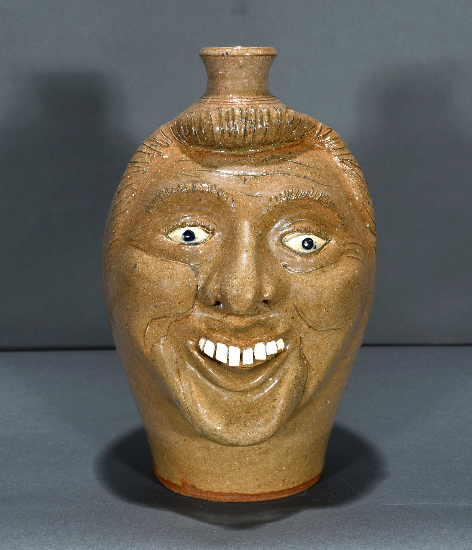 Don Craig. Golden Valley Face Jug. (1 of 3)