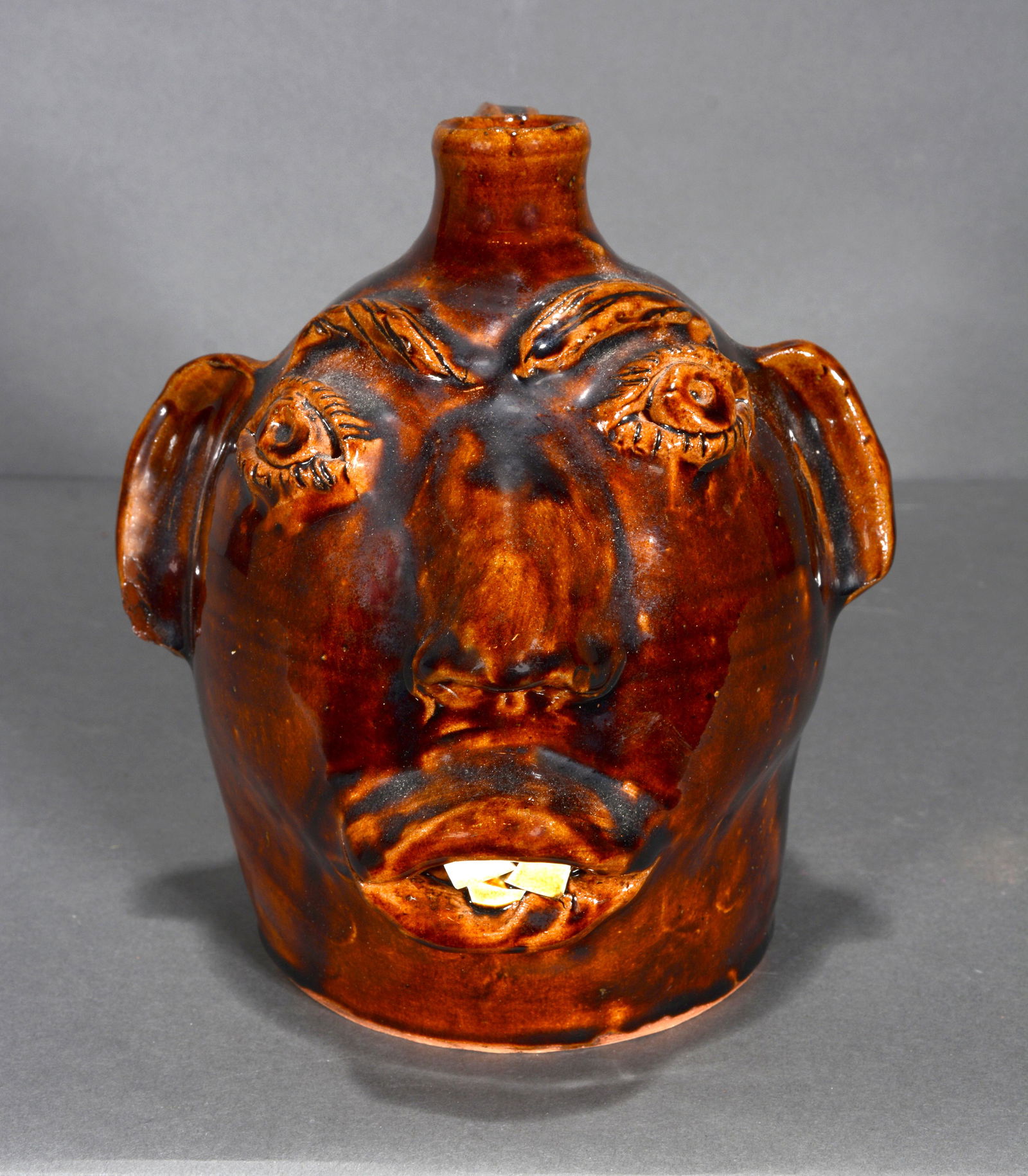 Charles Brown. Early Charles Brown Face Jug. (1 of 4)