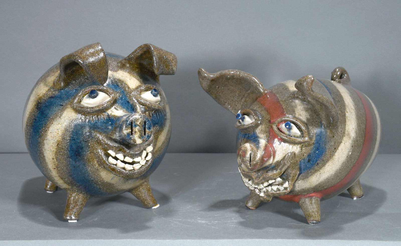 Steve Abee. Large Swirl Pigs. (1 of 4)