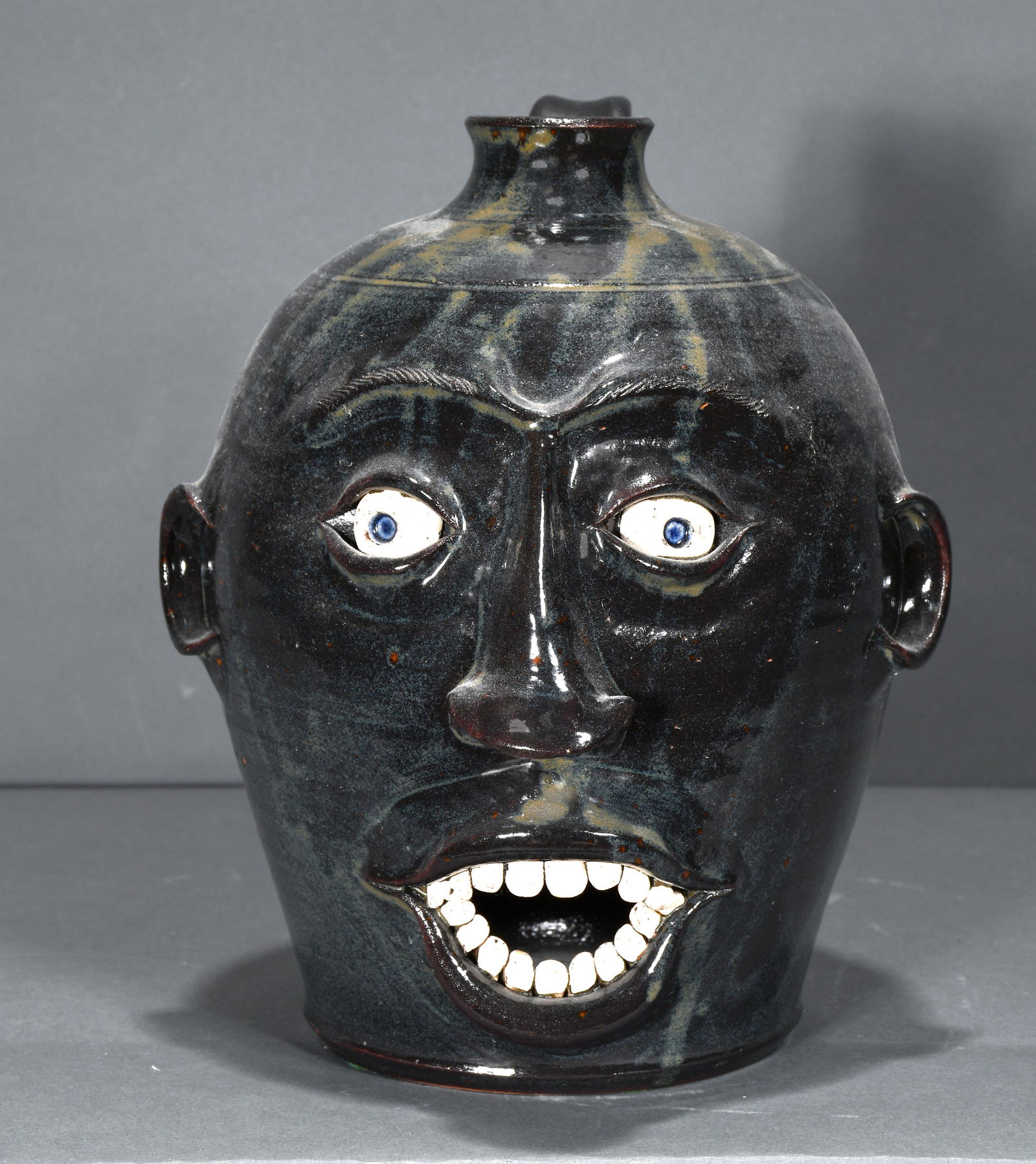 Roger Corn. Open Mouth Face Jug. (1 of 4)