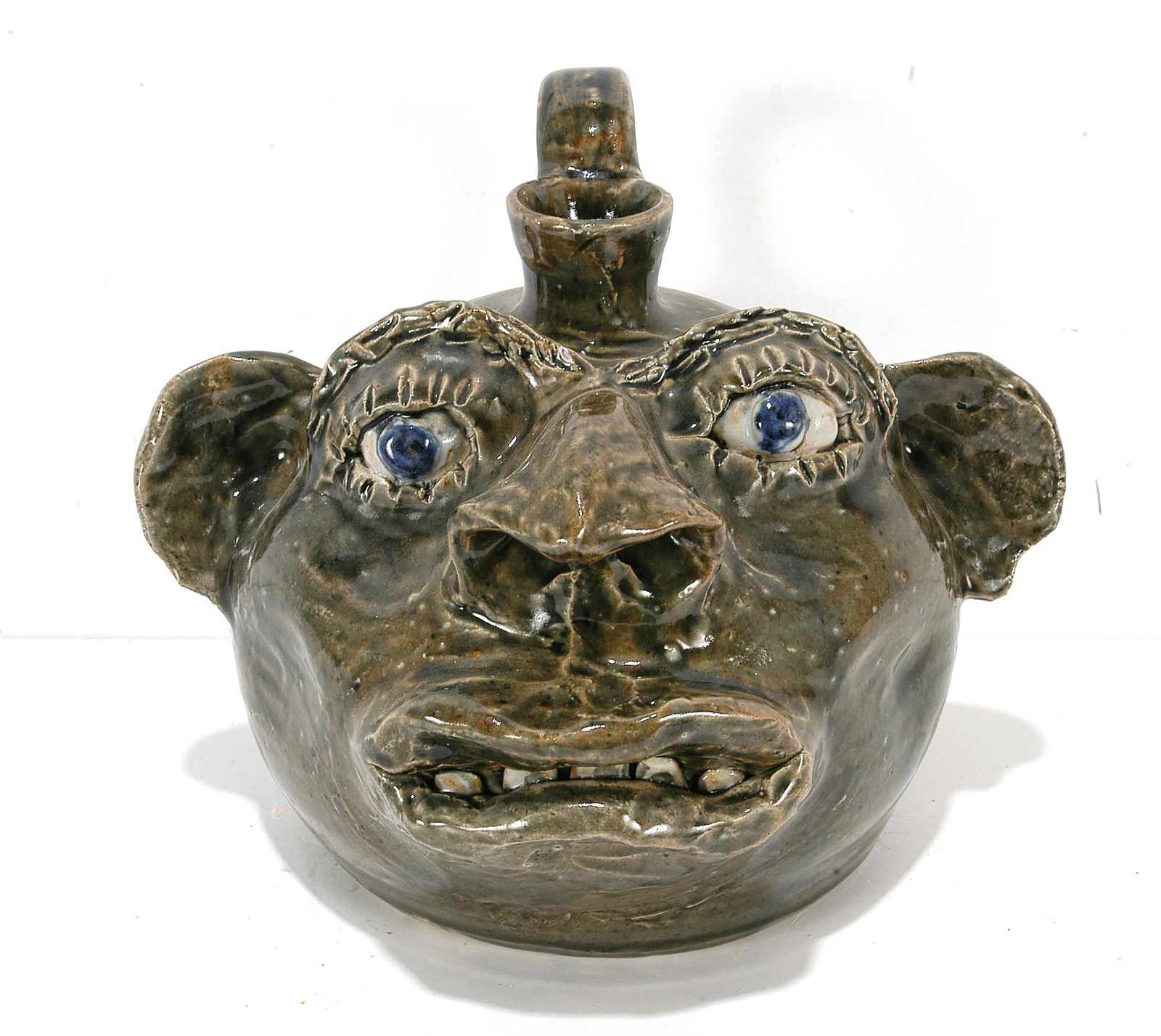 Jerry Brown. Buggy Face Jug. (1 of 2)