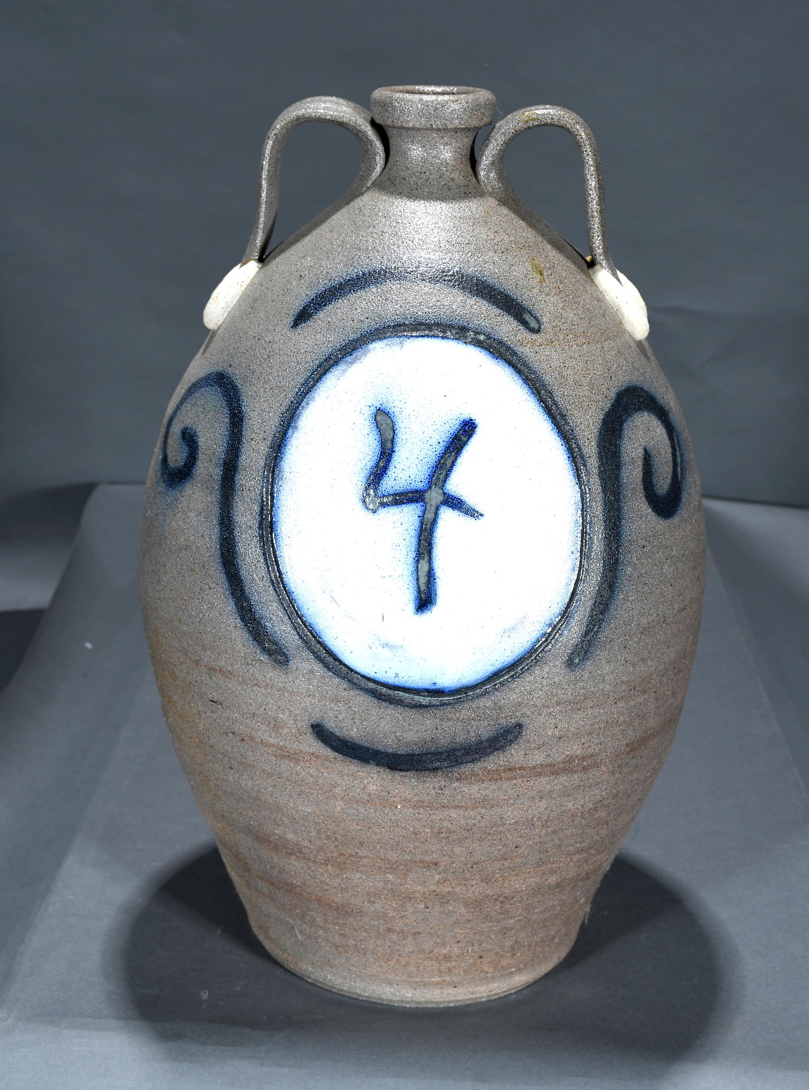 Clint Alderman. Four Gallon Salt Glaze Jug. (1 of 6)