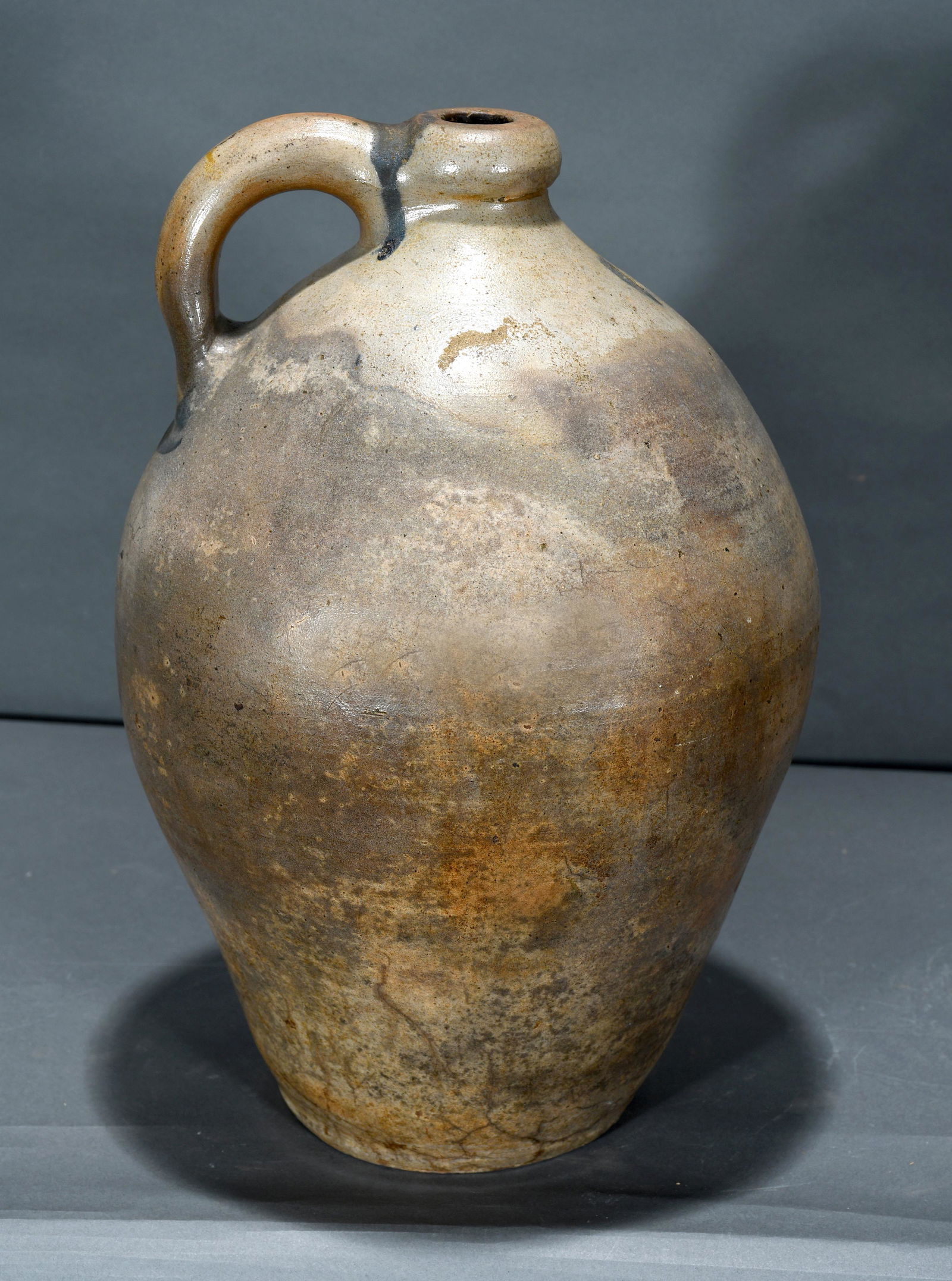 Early Two Gallon Salt Glazed Jug. (1 of 3)