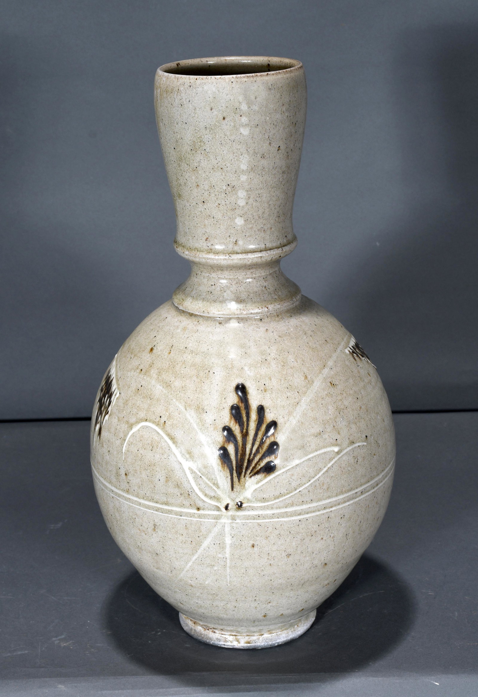 Alex Matisse. Slip Decorated Vase.: Alex Matisse. Slip Decorated Vase. Signed. Mint condition. 15" h. Est. $200-300. Ship: $55